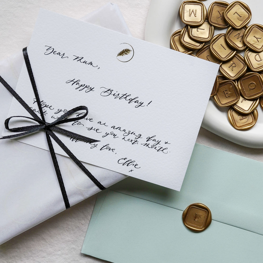 
                      
                        There's nothing better than the surprise of receiving a beautiful handwritten letter; dedicate some time to getting in touch with our luxury writing set with a delicate hand illustrated quill design.
                      
                    