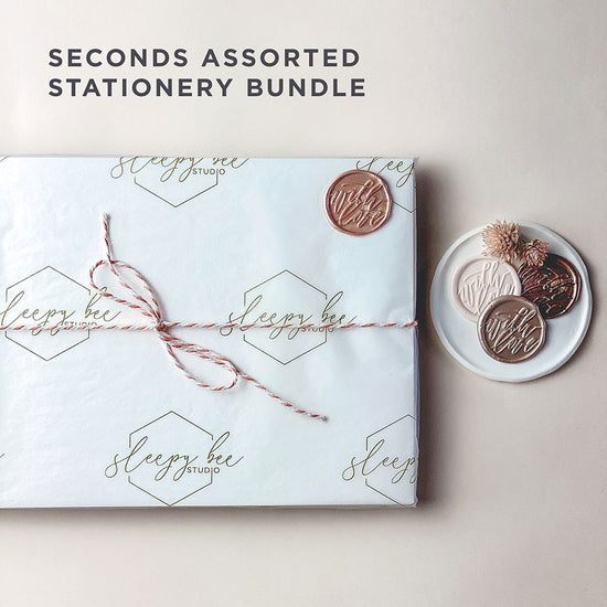 Seconds stationery bundle are slightly imperfect items that are still perfectly usable, produced using high quality materials.